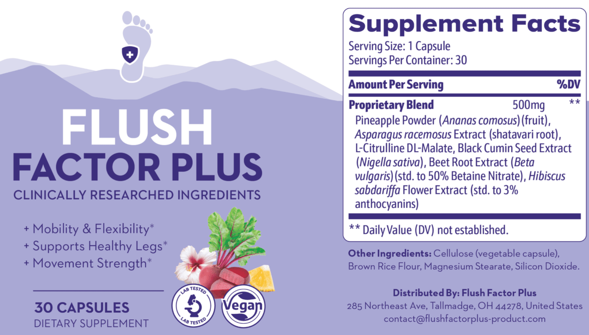 Flush Factor Plus supplement facts